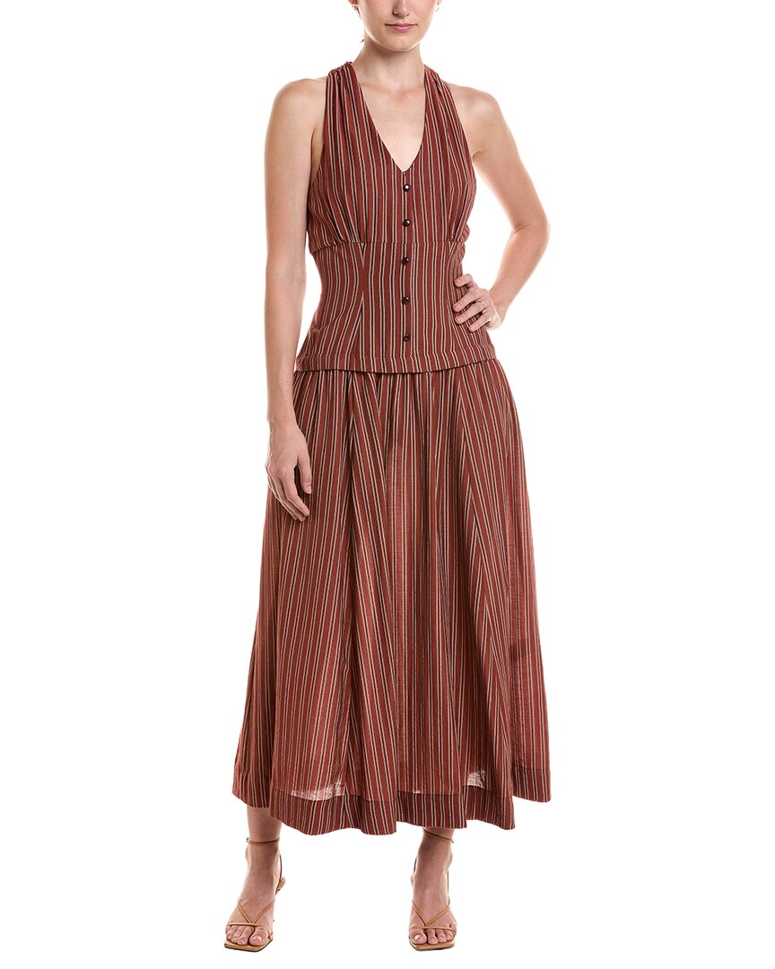 Taylor Midi Dress In Brown