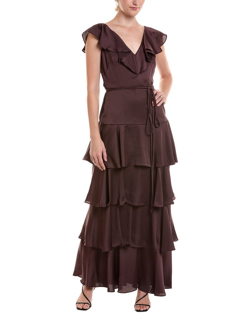 Maison Tara Maxi Dress In Brown