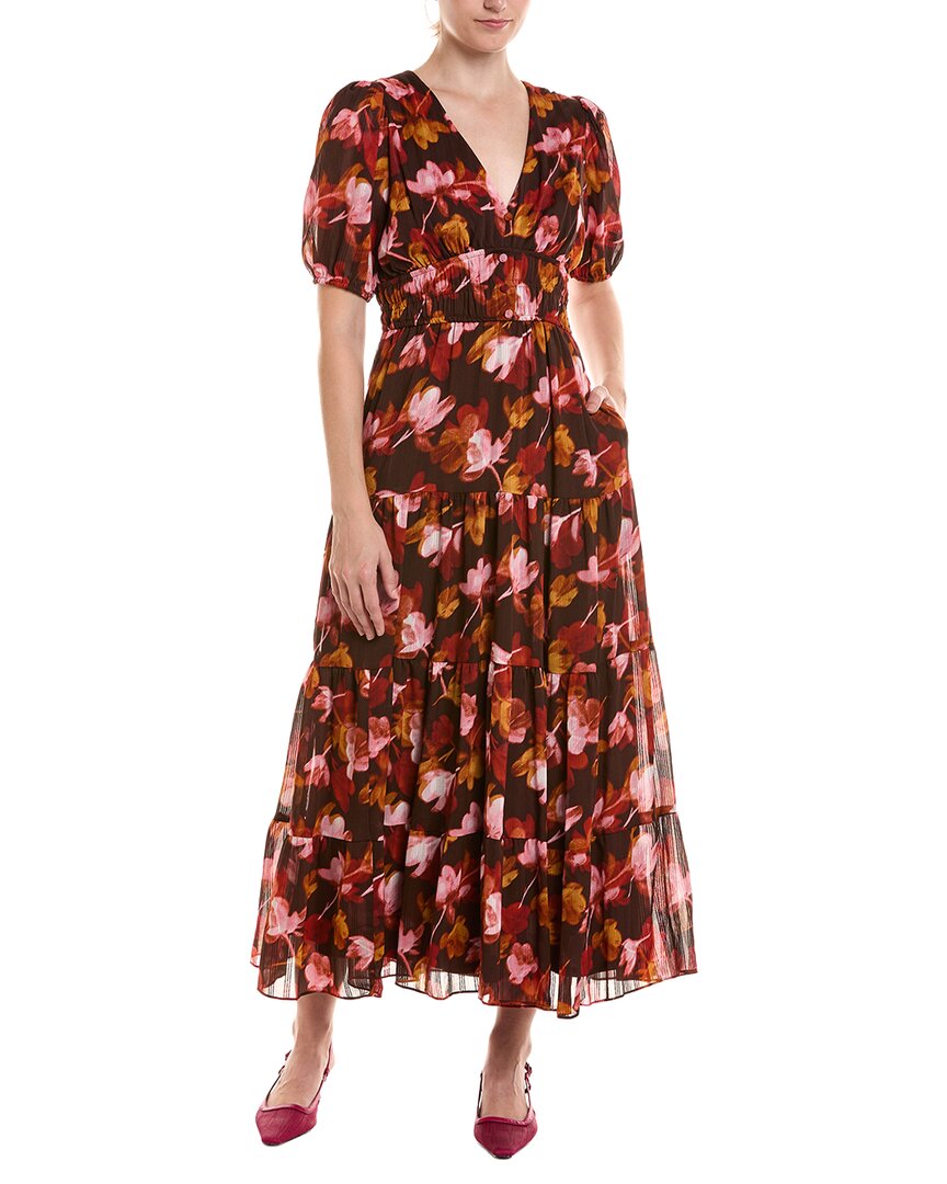 Maison Tara Midi Dress In Pink