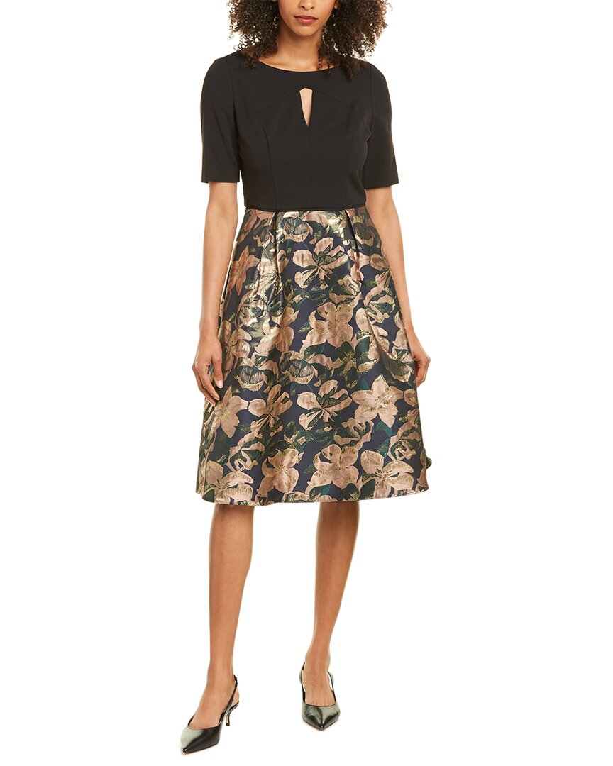 Image of Adrianna Papell Jacquard A-Line Dress