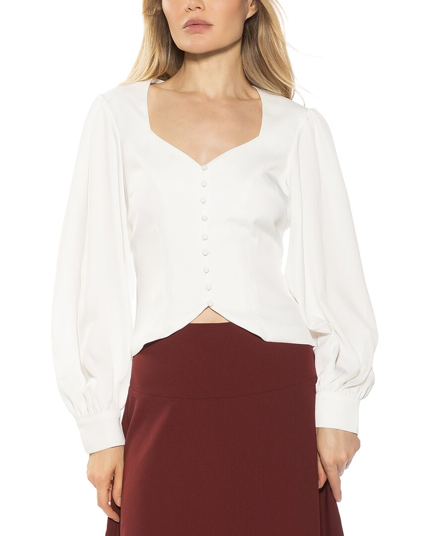 Alexia Admor Romy Blouse In 110-ivory