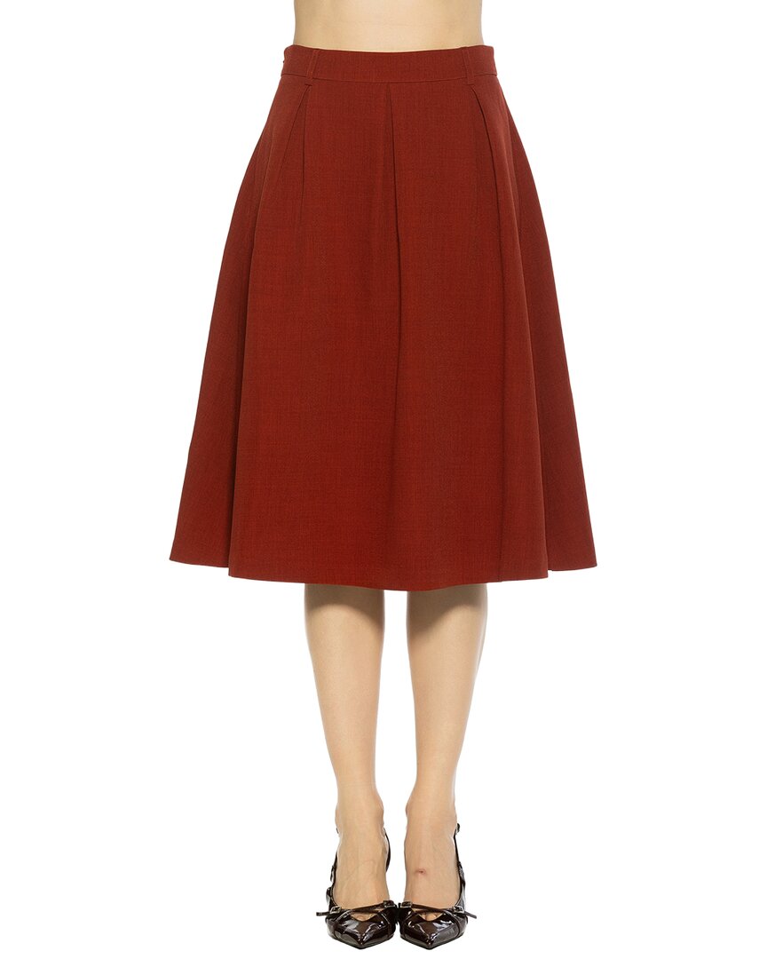 Alexia Admor Camille A-line Skirt In 600-red