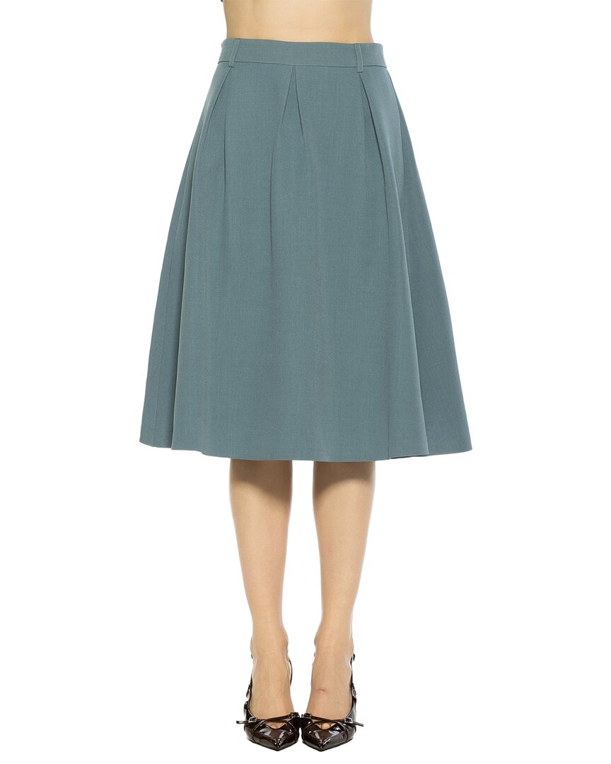 Alexia Admor Camille A-line Skirt In 386-teal