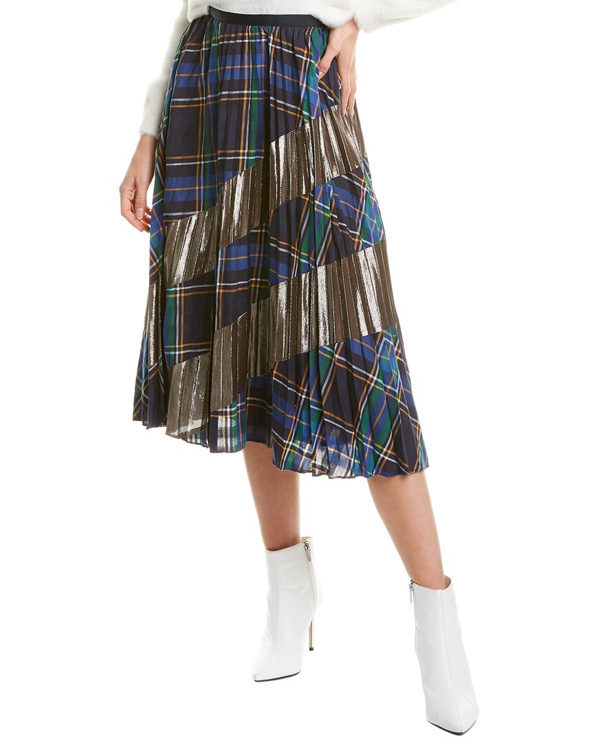 Image of Tanya Taylor Reyna Silk-Blend A-Line Skirt
