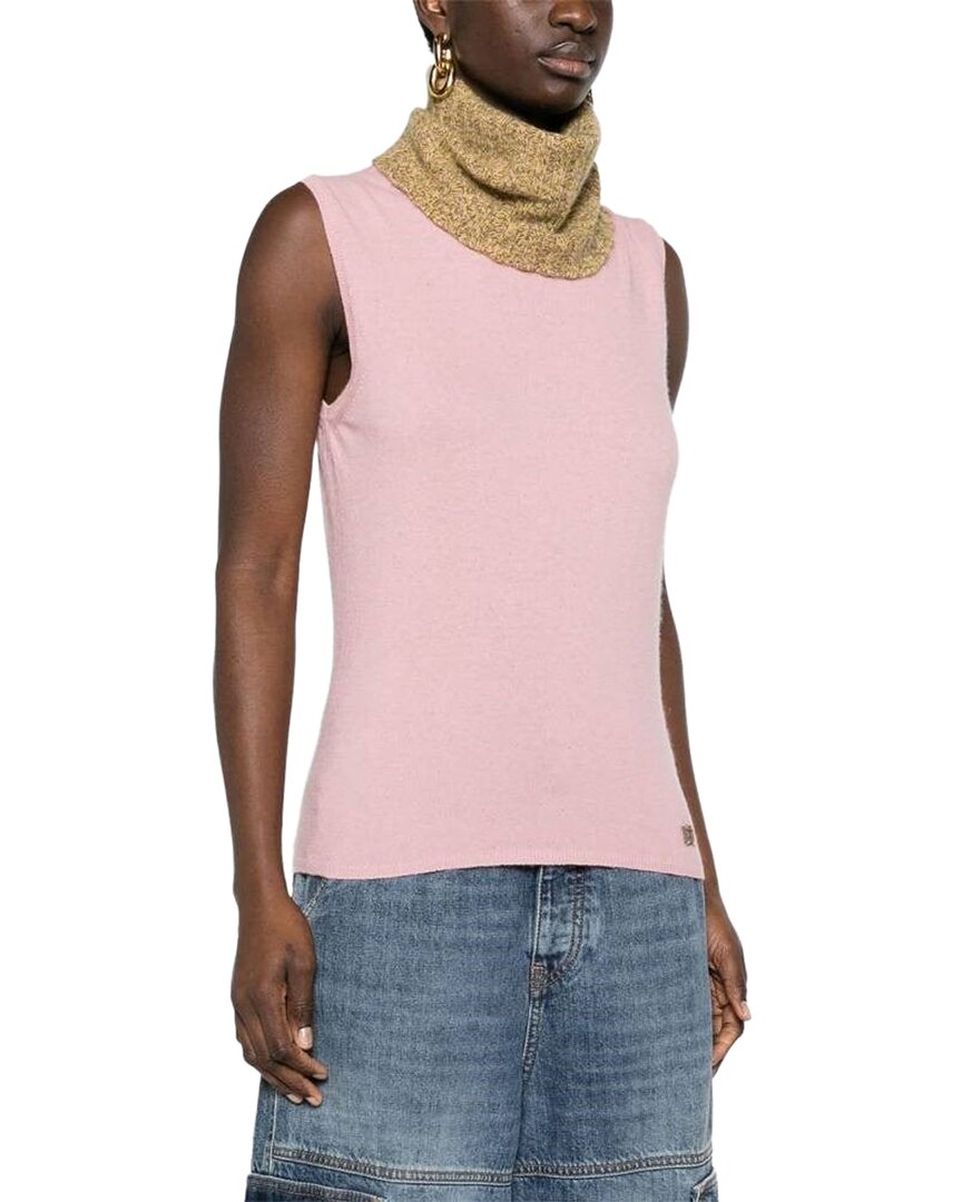 Chanel 2001 Pink Cashmere Knit Top