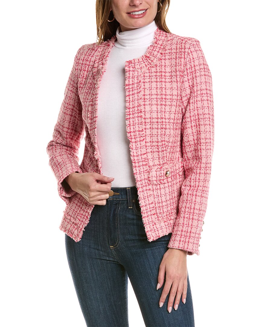 Nanette Lepore Nanette  Dalston Boucle Blazer In Pink