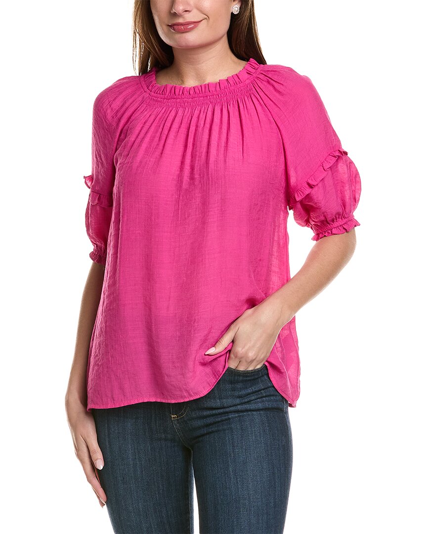 Shop Nanette Lepore Nanette  Off-the-shoulder Top In Pink