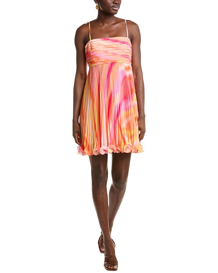 Amur Spaghetti Strap Mini Dress In Orange