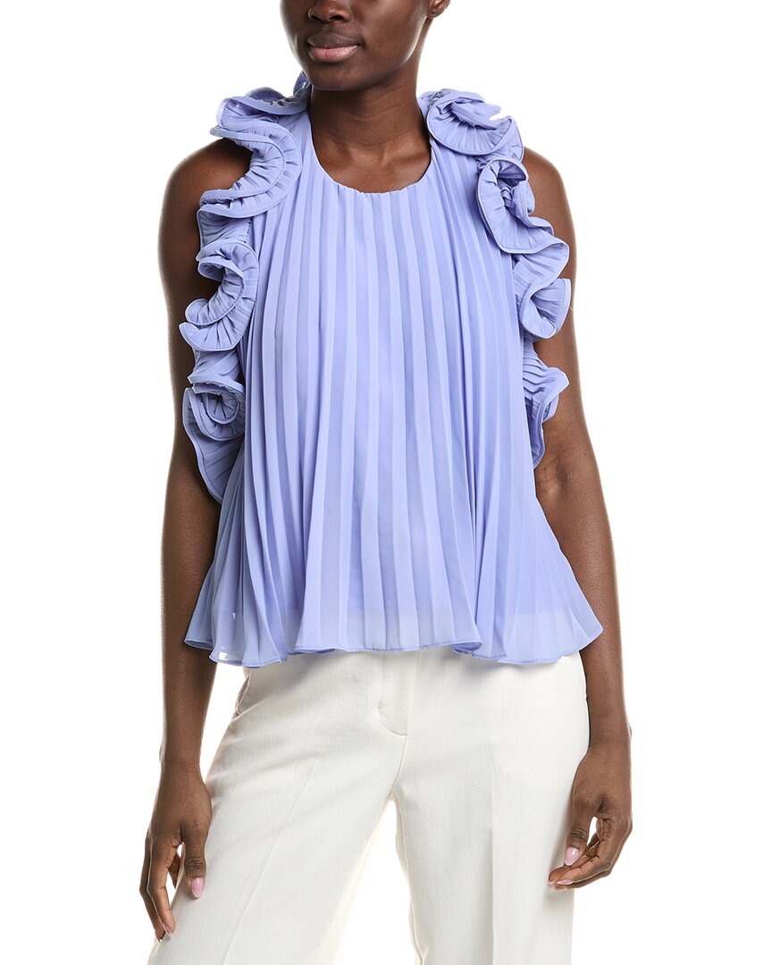 Amur Baylin Pleated Top Grape Hyacinth In Purple
