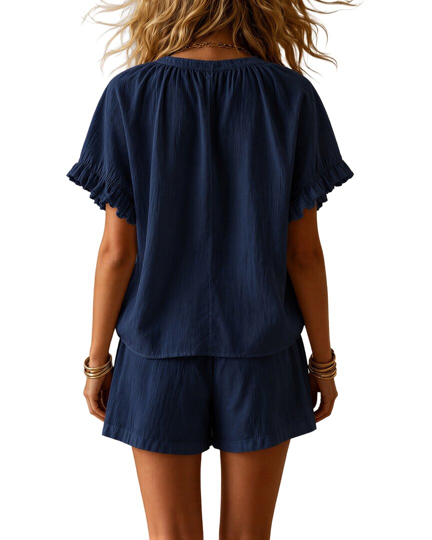 Vincent 2pc T-shirt & Short Set In Blue