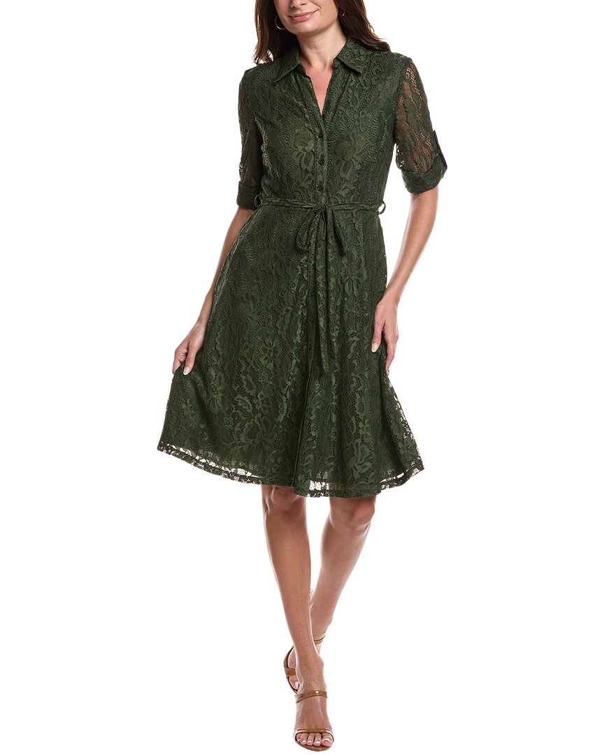 Nanette Lepore Lace Midi Dress In Green