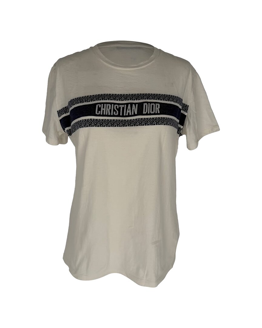 Pre-owned Dior Graphic Print Logo T-shirt