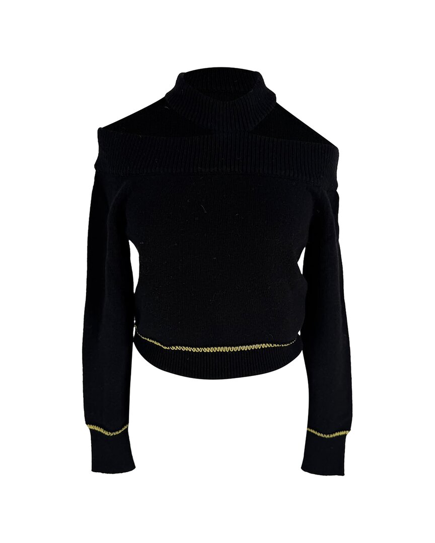 Pre-owned Alexander Mcqueen Cold-shoulder Knitted Sweater