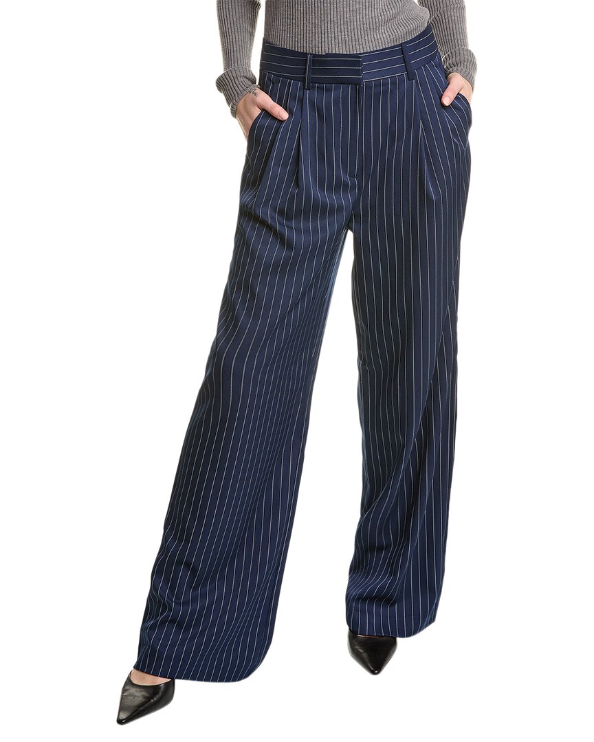 Shop Alexia Admor Elodie Belted Wide Leg Pant In Navy