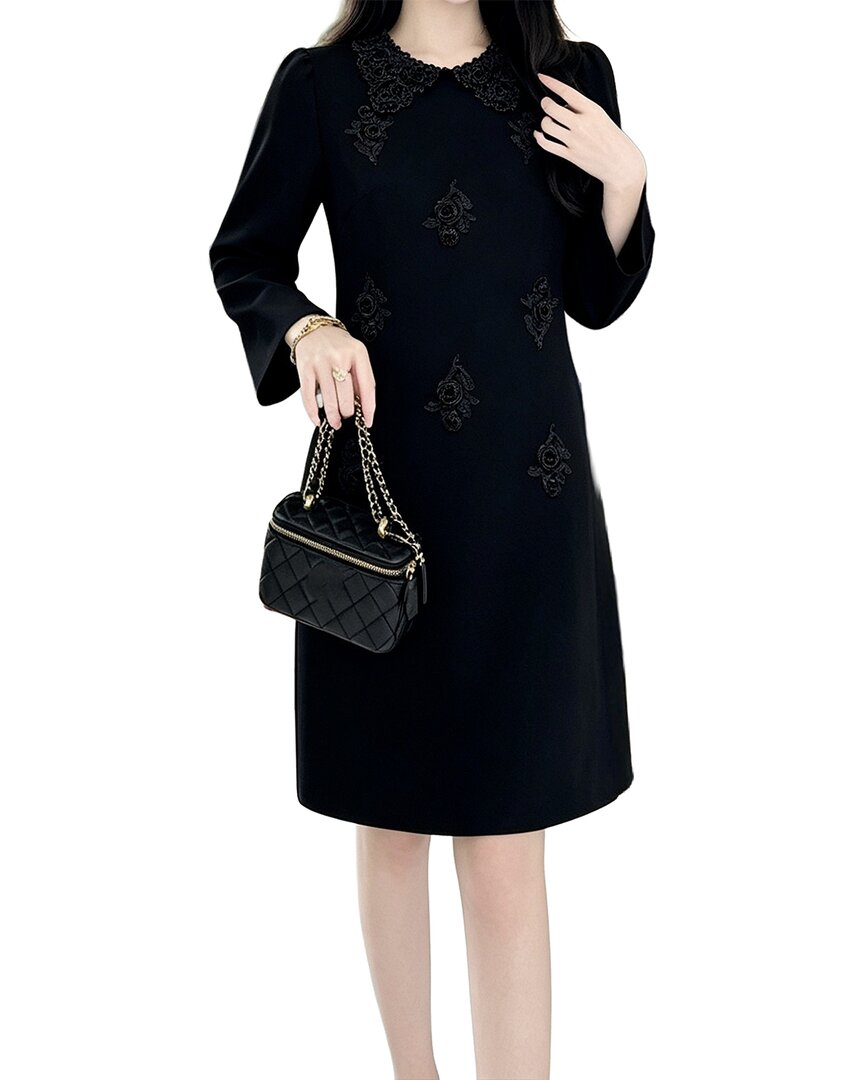 Brc By Burryco Solid Mini Dress In Black