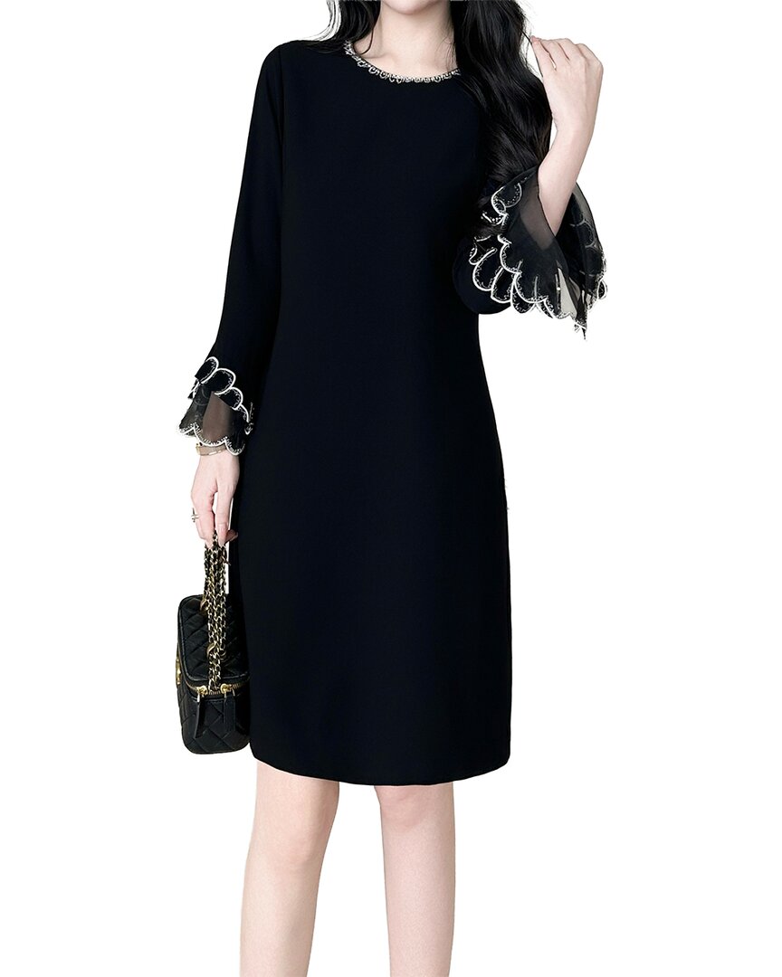 Brc By Burryco Solid Mini Dress In Black