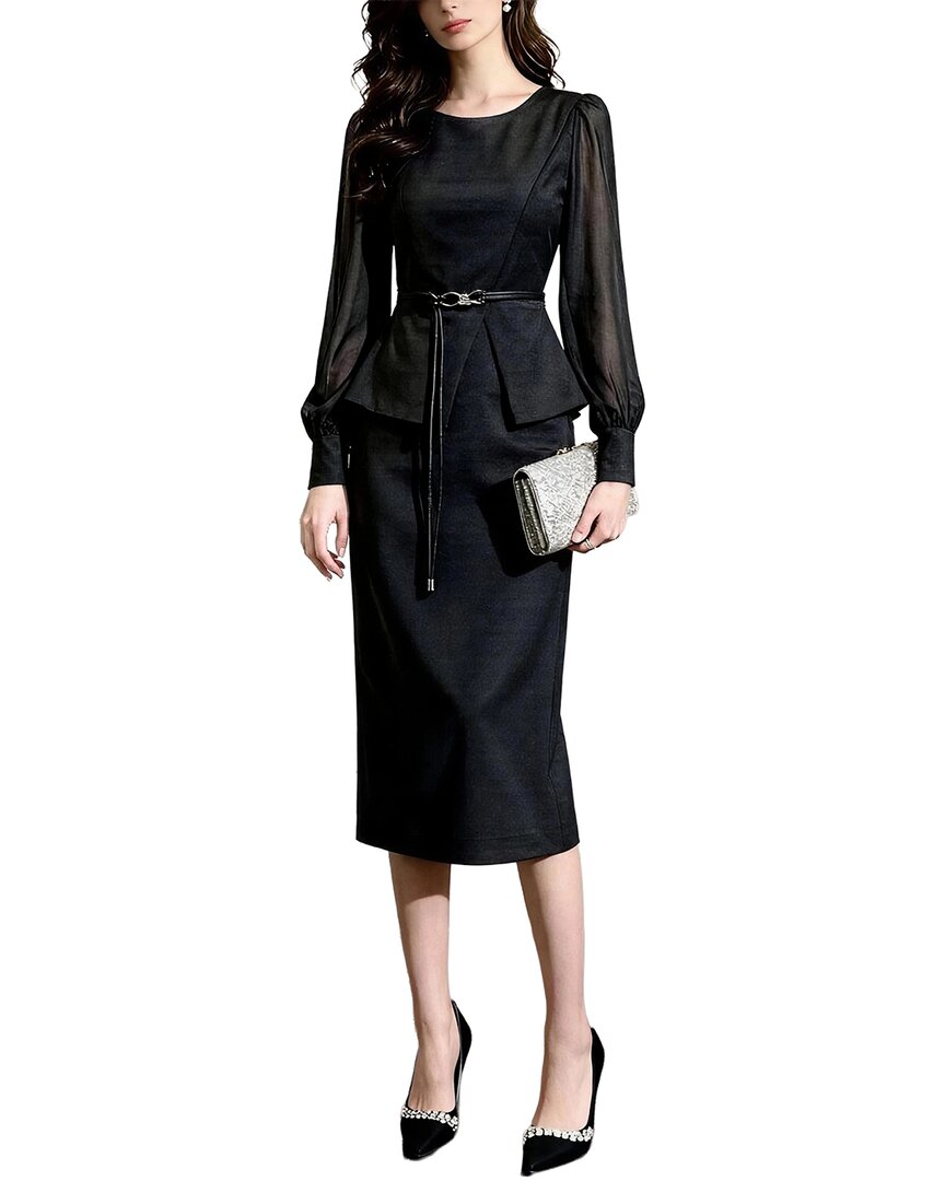 Brc By Burryco Midi Dress In Black