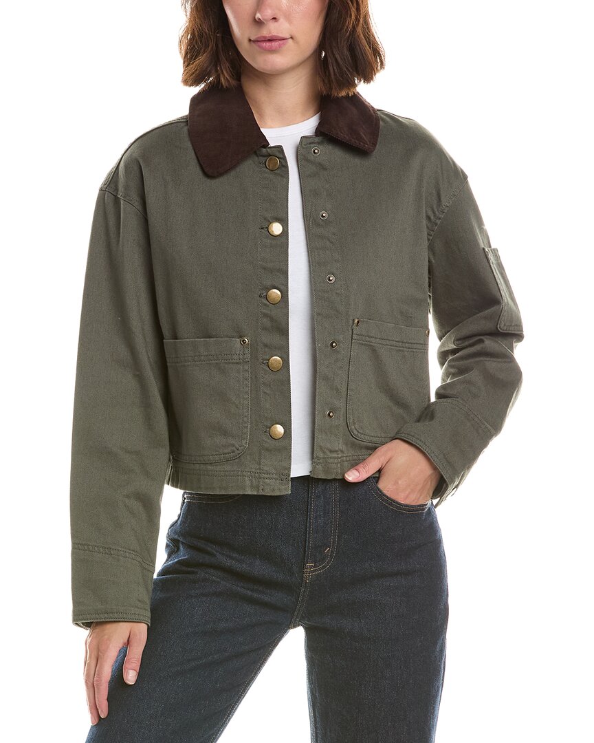 Bagatelle Trucker Jacket In Green