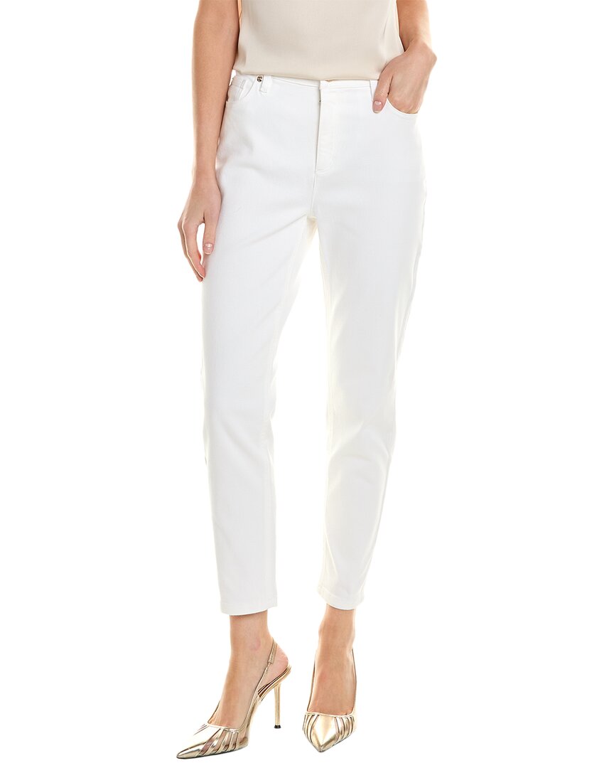 Anne Klein High-rise Skinny Ankle Pant In White