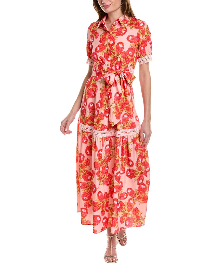 Shop Ipponelli Maxi Shirtdress In Pink