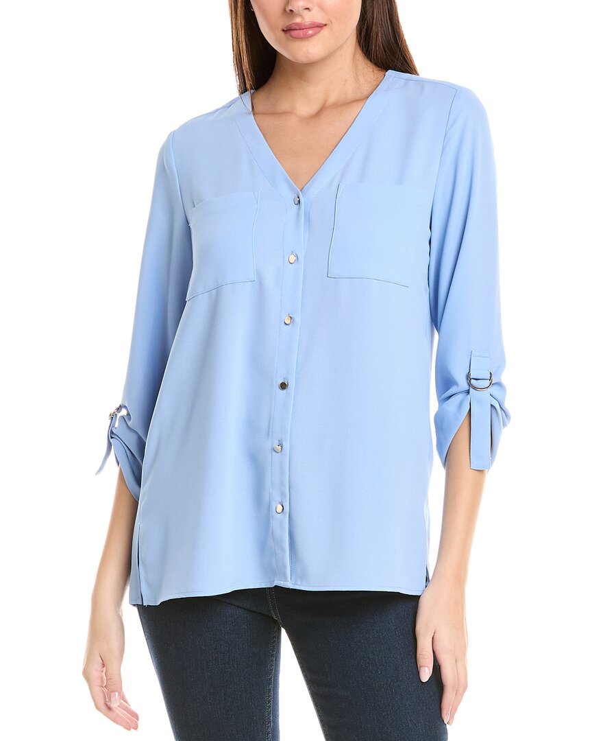 JONES NEW YORK JONES NEW YORK ROLL-UP TAB TUNIC