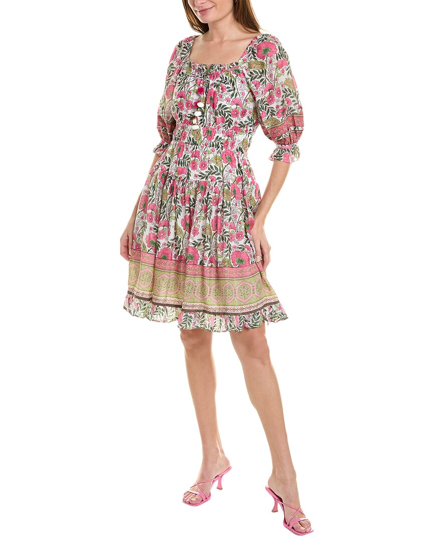 Shop Bella Tu Off-the-shoulder Mini Dress In Pink