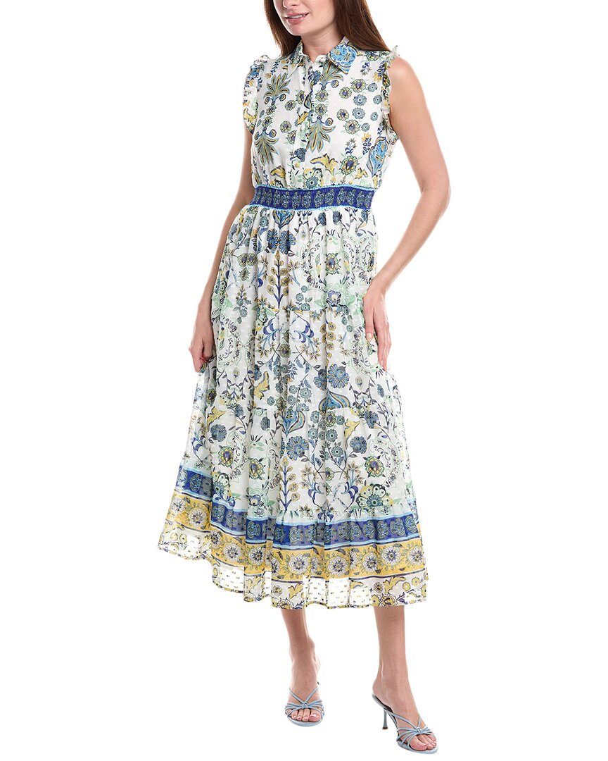 Anne Klein Clip Dot Midi Dress