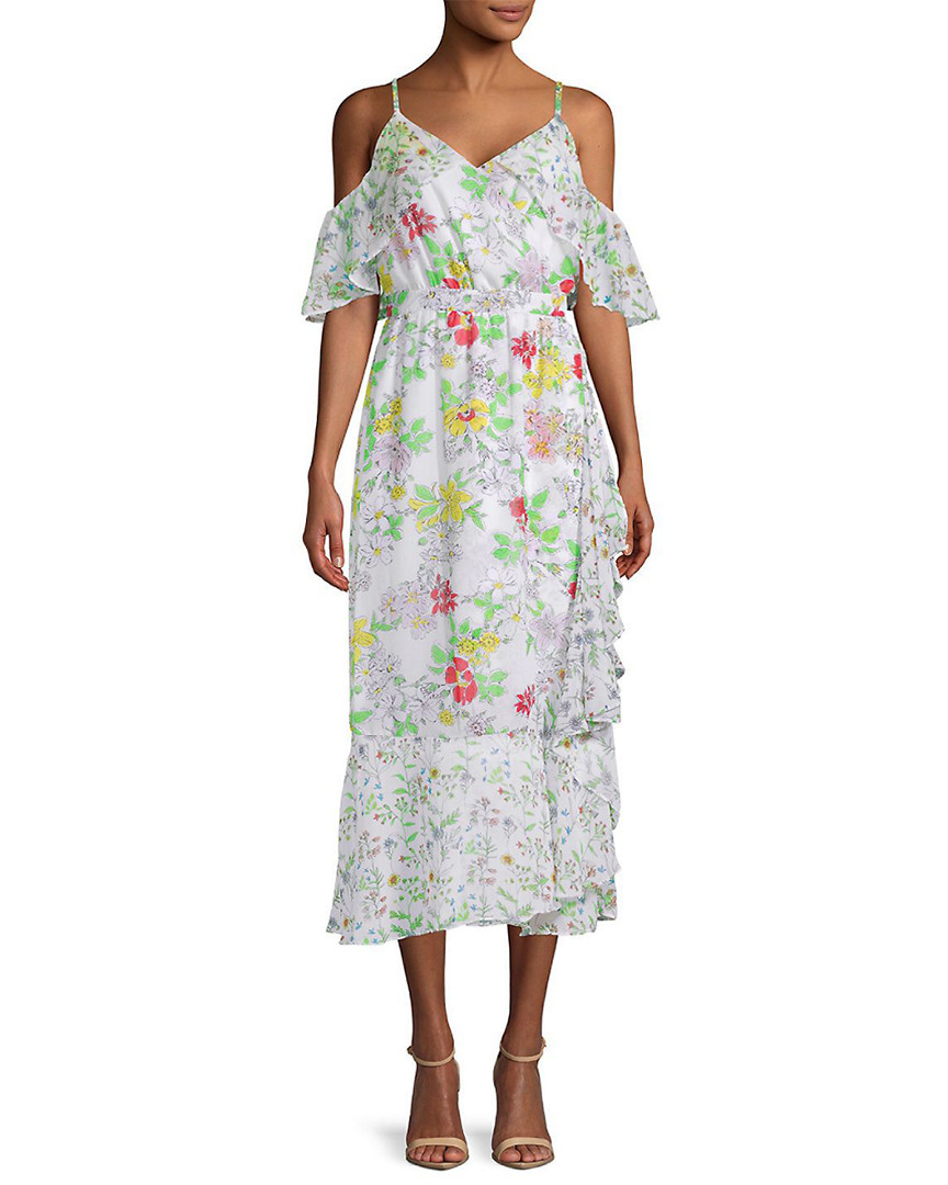 Image of NANETTE nanette lepore Printed Ruffled Day Dress