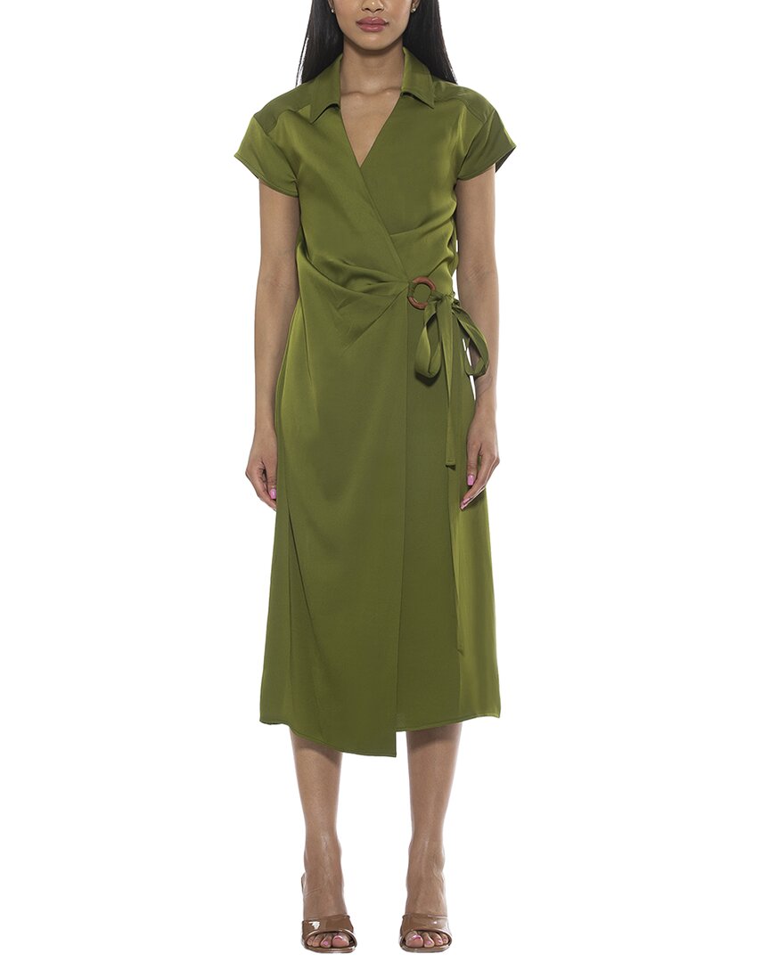 Alexia Admor Paris Wrap Dress In Green