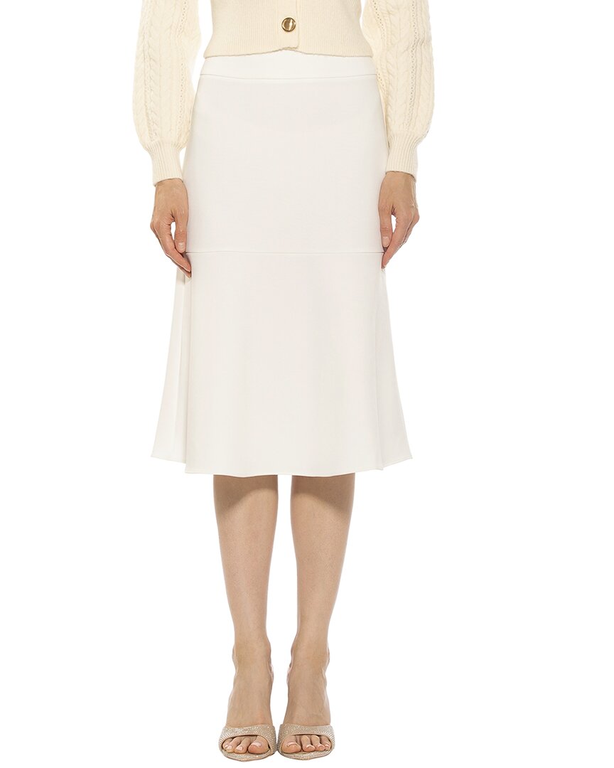 Alexia Admor Ezra A Line Skirt In White