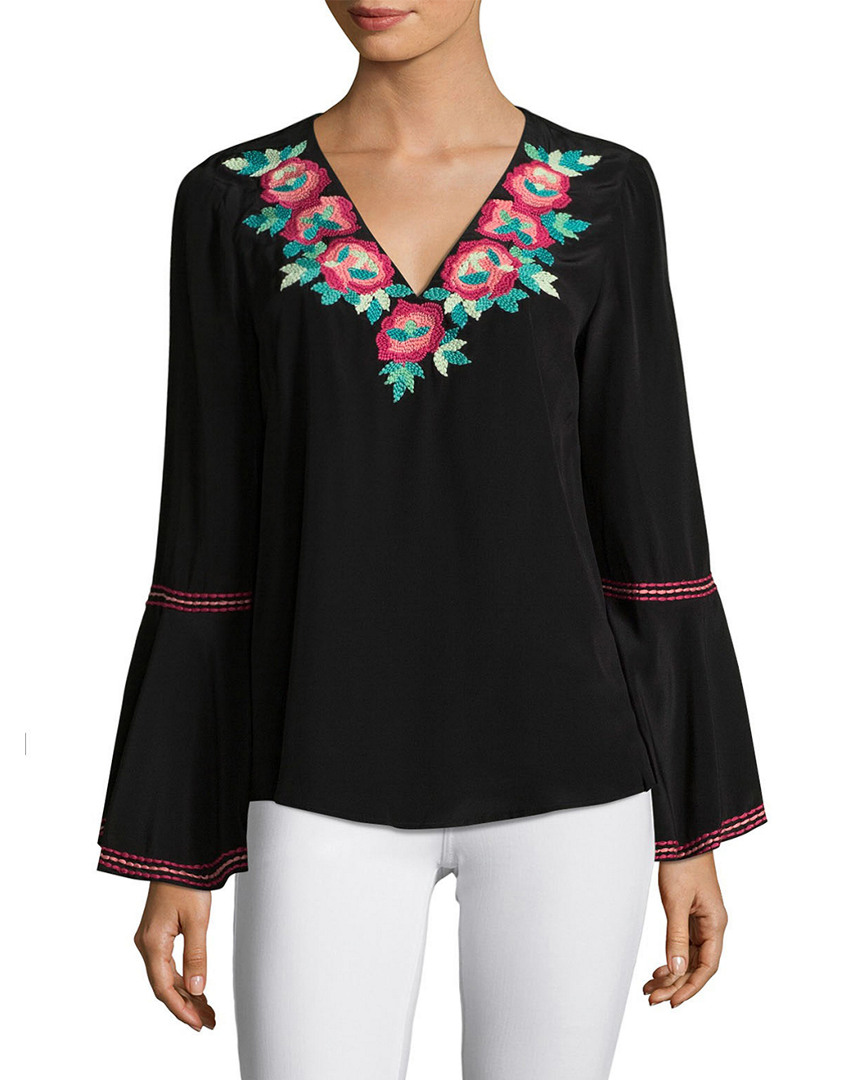 Image of NANETTE Nanette Lepore Toscana Silk Top