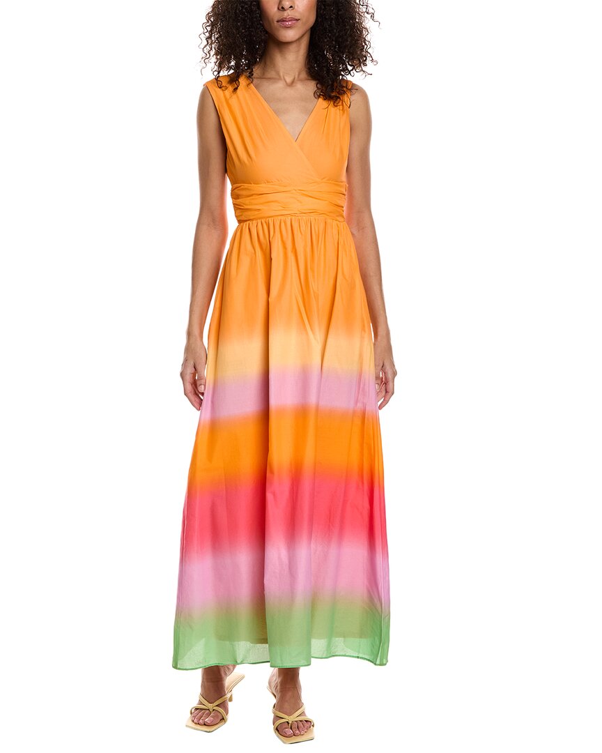 Shop Taylor Lawn Maxi Dress In Orange