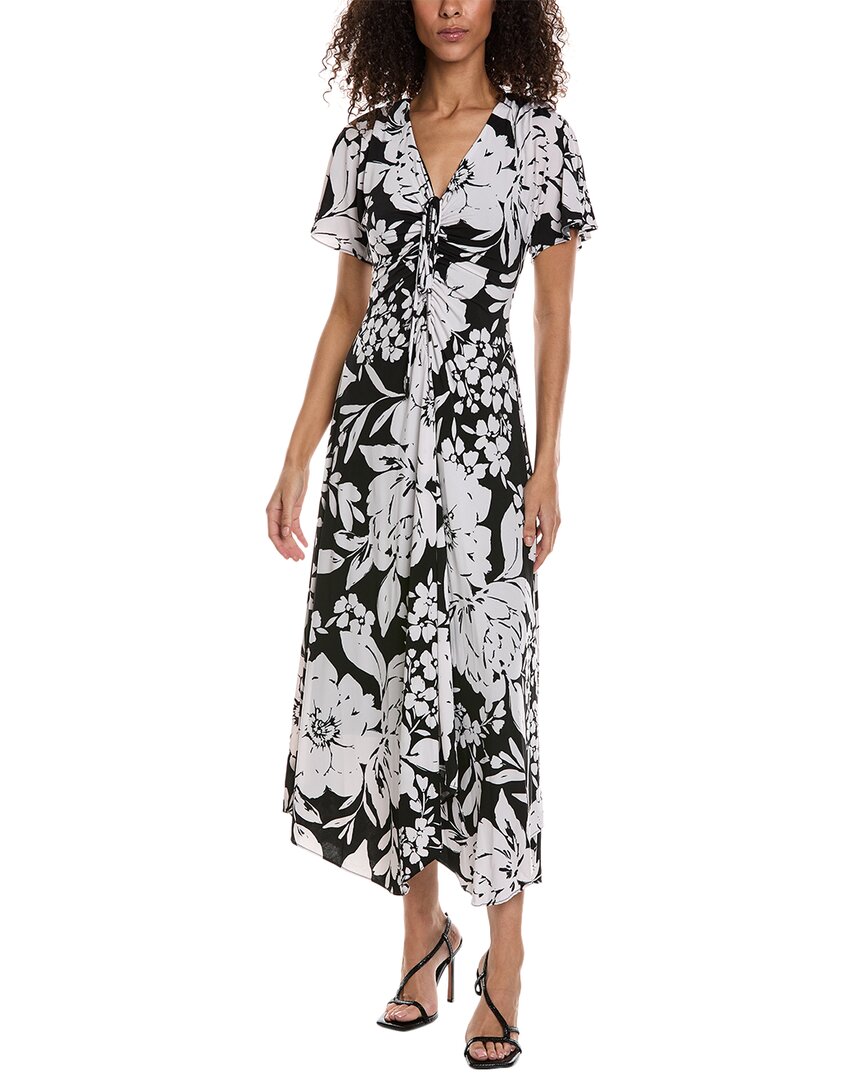 Shop Taylor Printed Jersey Maxi Dress In Black