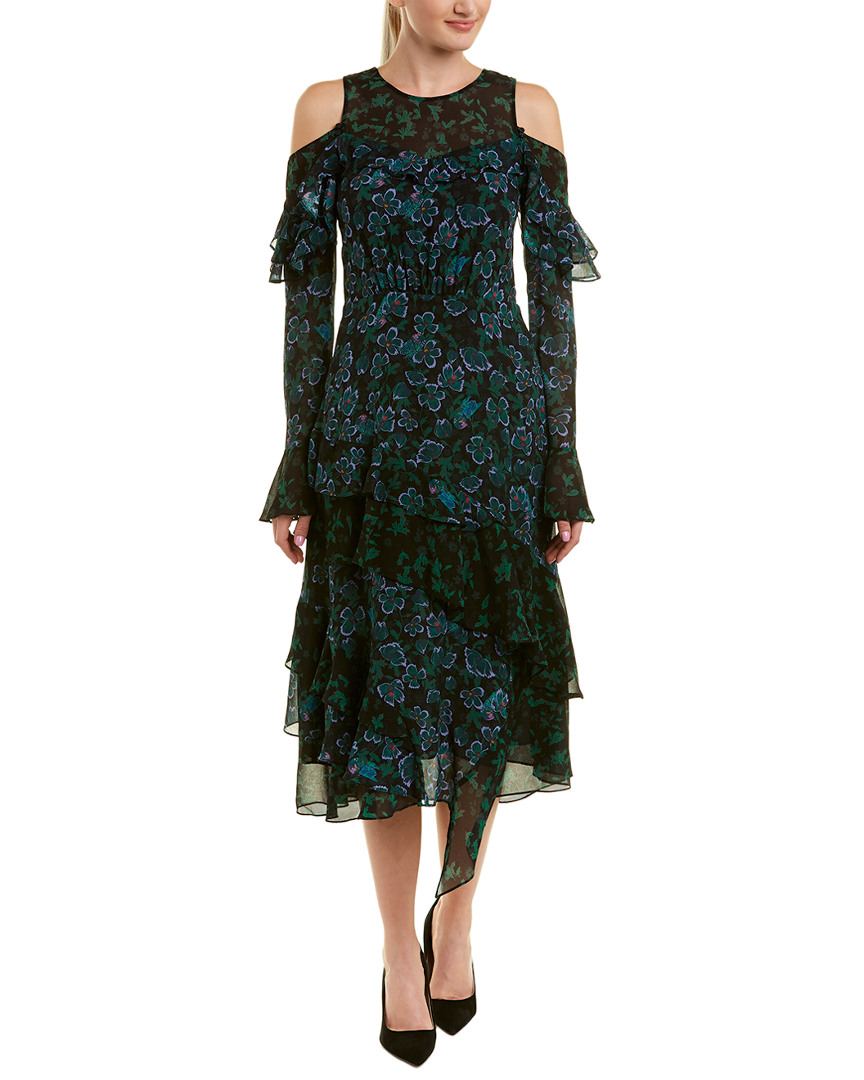 Image of Tanya Taylor Silk Midi Dress