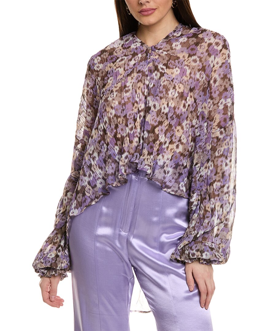 Shop Sabina Musayev Atara Top In Purple