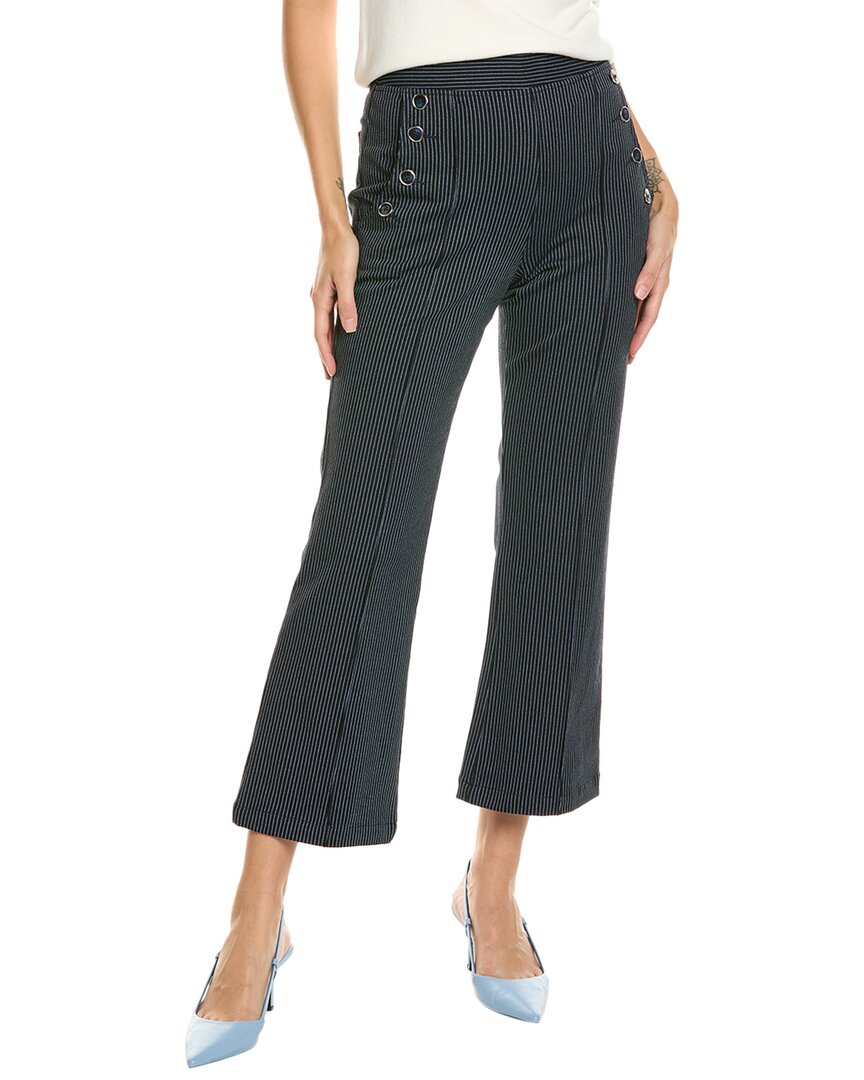 Badgley Mischka Denim Nautical Pant In Blue