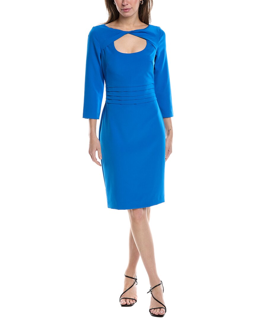 Shop Black Halo Zosia Sheath Dress In Blue