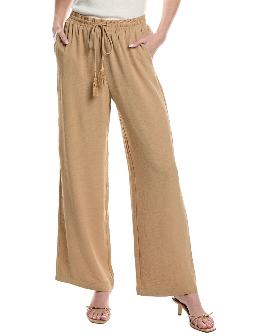 Shop Laundry By Shelli Segal Wide Leg Pant In Brown