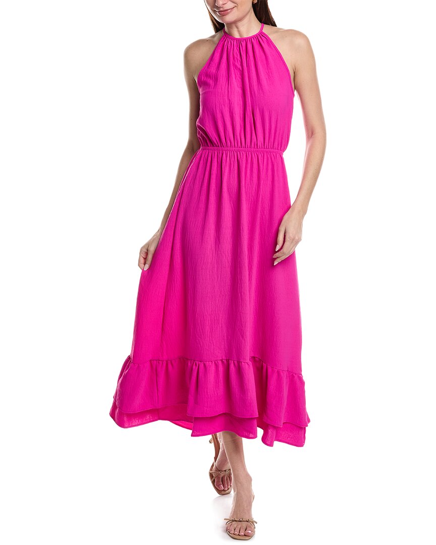 Shop Maison Maar Halter Maxi Dress In Pink