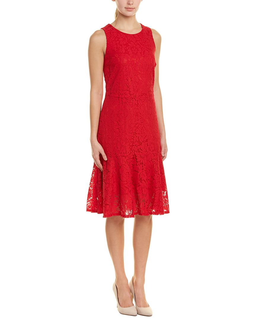 Image of ABS COLLECTION Floral Lace A-Line Dress