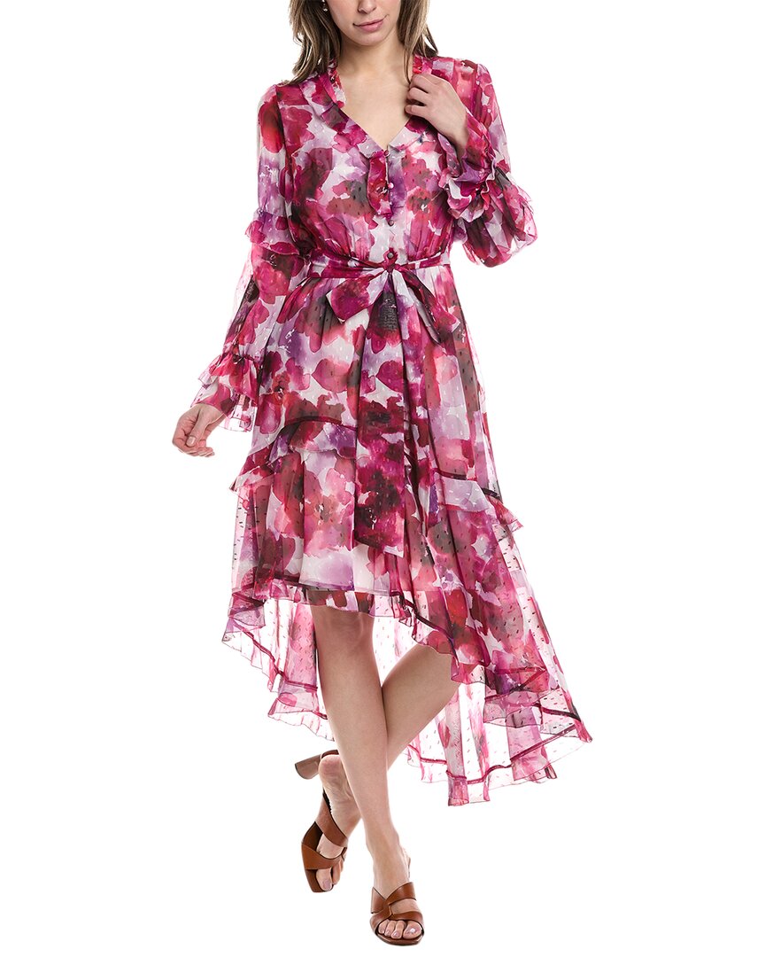 Shop Marchesa Notte Oleander Maxi Dress In Pink