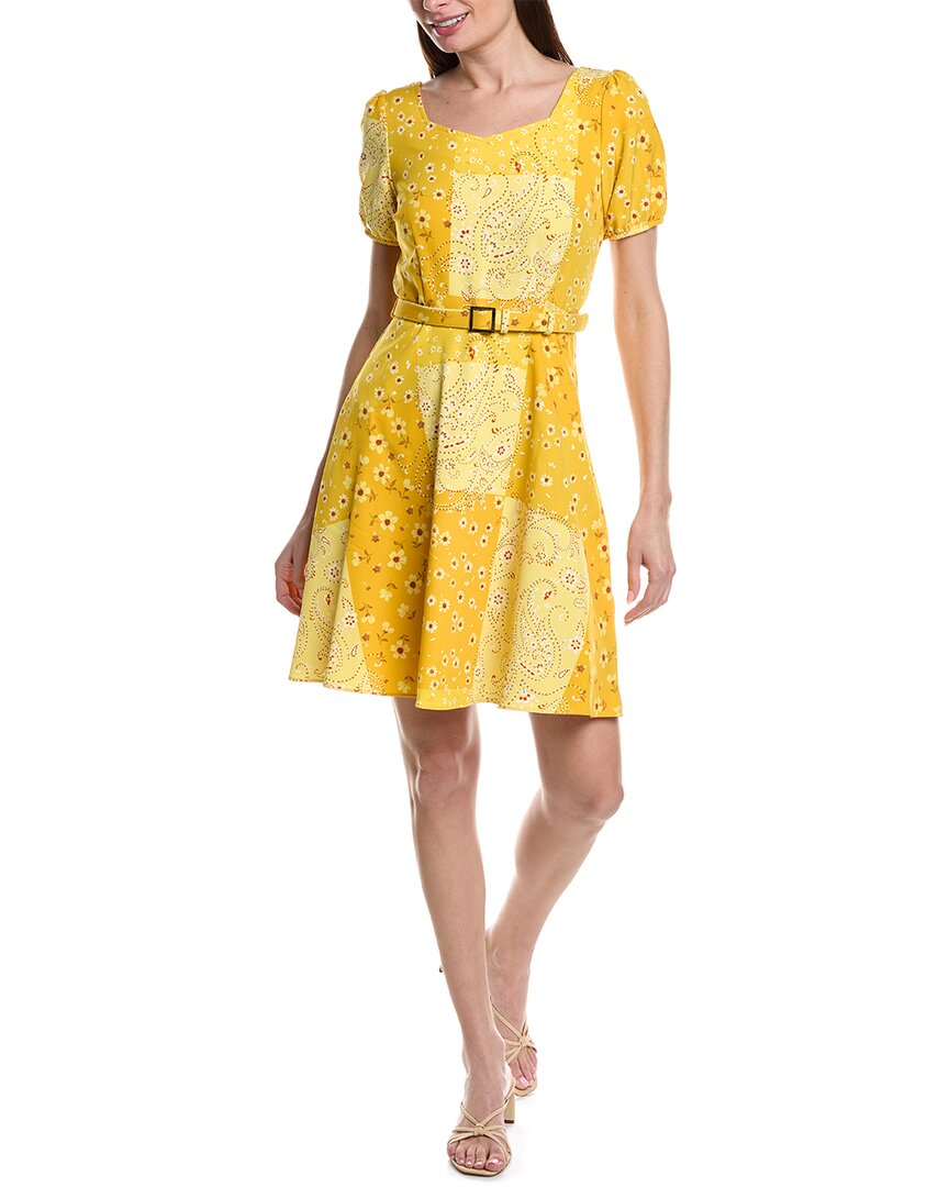 Shop Nanette Lepore Nanette  Nolita Stretch Sheath Dress In Yellow