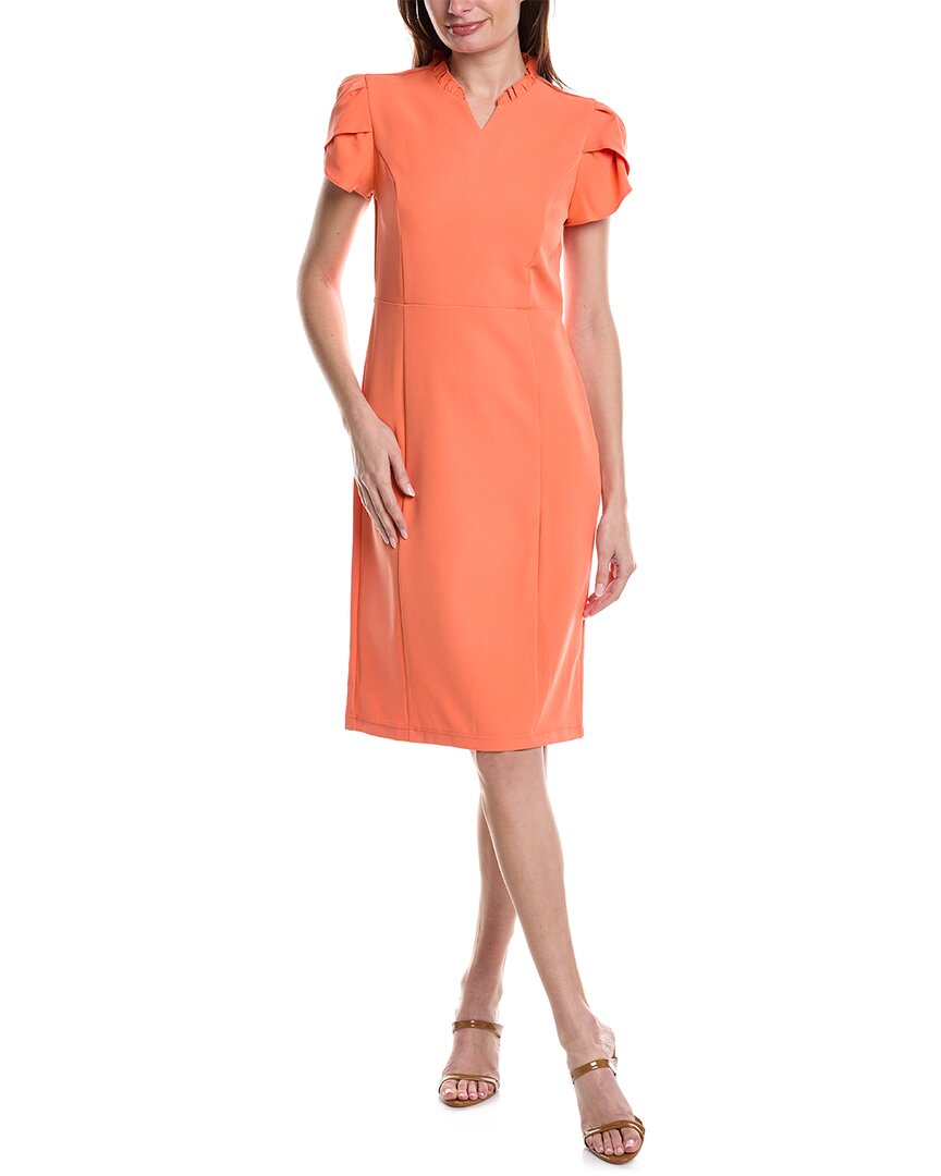 Shop Nanette Lepore Nanette  Nolita Stretch Sheath Dress In Orange