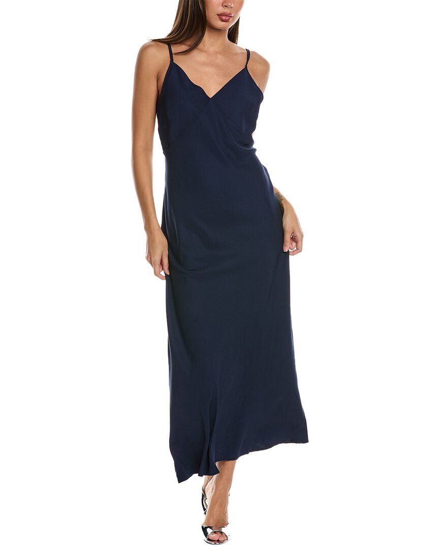 Rachel Parcell V-neck Slip Dress In Blue