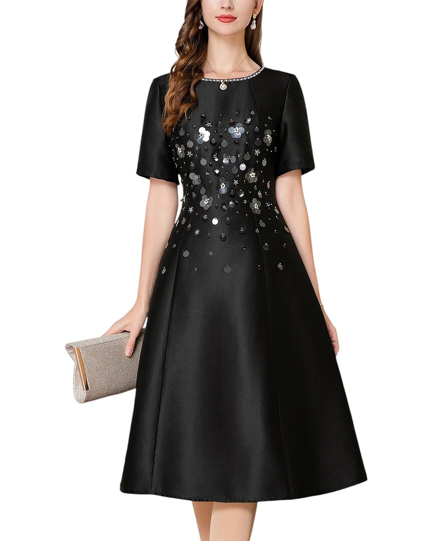 Lebrin Atelier Midi Dress In Black