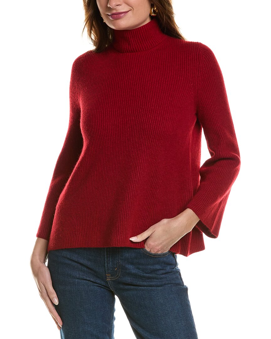 Свитер с имитацией шеи Anne Klein Женский красный L