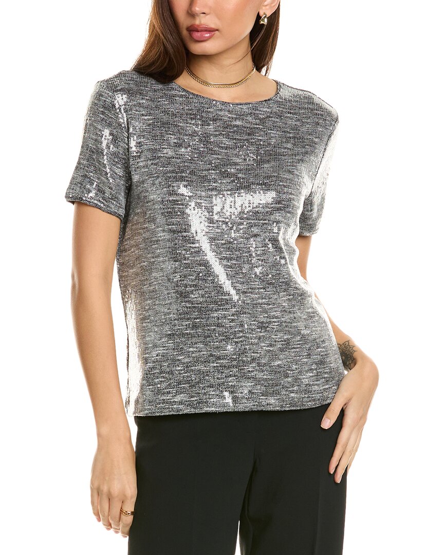 ANNE KLEIN ANNE KLEIN BANDED T-SHIRT