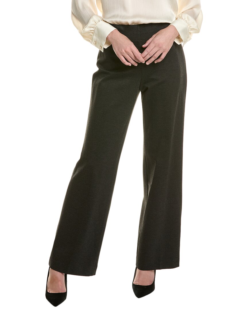 Shop Anne Klein Wide Leg Pant In Grey