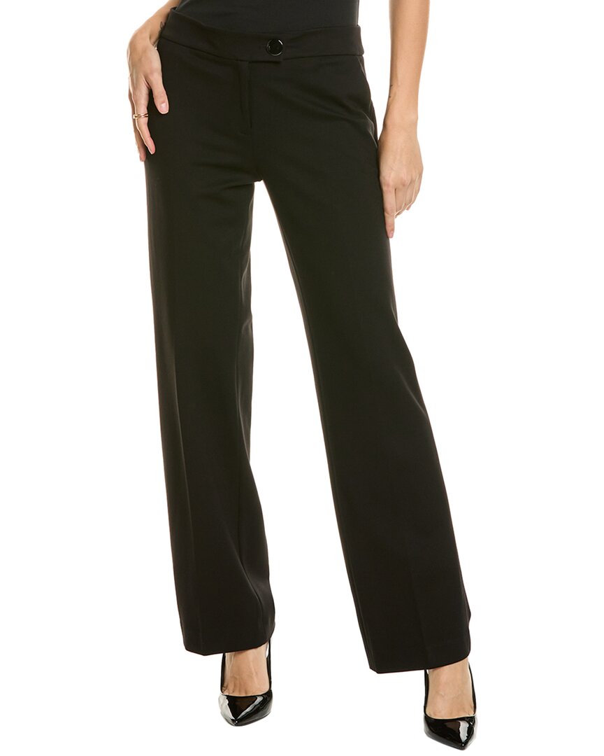 Anne Klein Tab Button Trouser In Black
