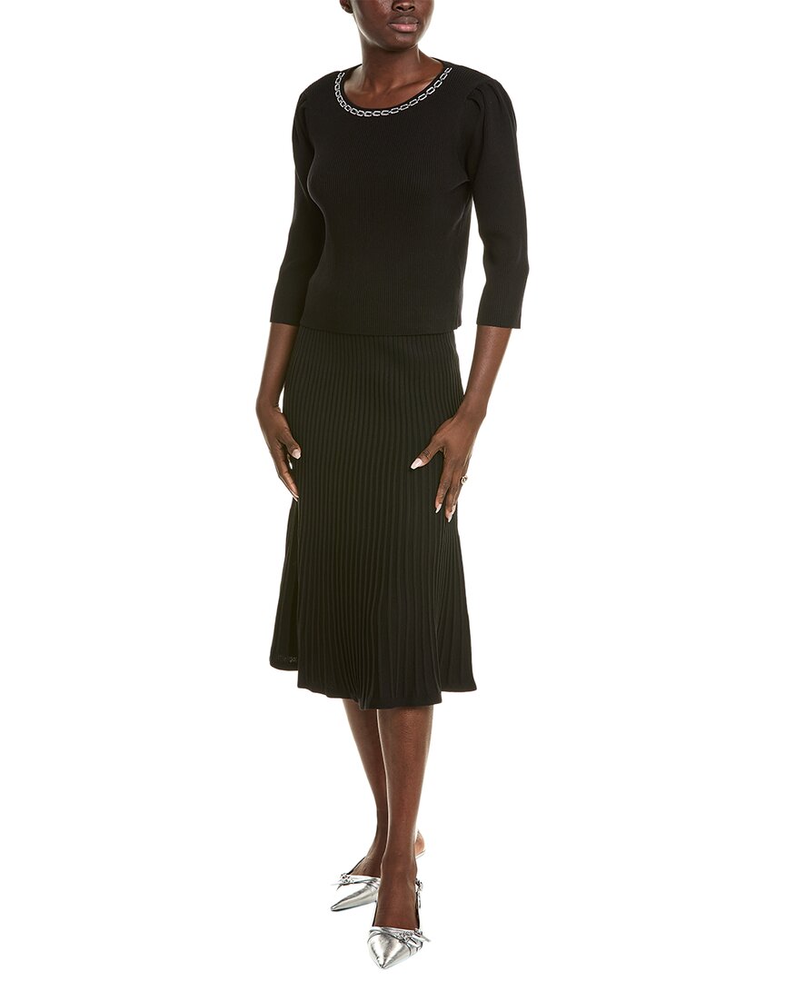 Nanette Lepore Nanette  2pc Top & Skirt Set In Black